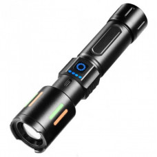 Фонарь ручной NIGHT VISION FLUORESCENCE CB-611-TG, индикация заряда, 1x26650/3xAAA, ЗУ Type-C, zoom, Box