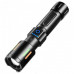 Фонарь ручной NIGHT VISION FLUORESCENCE CB-611-TG, индикация заряда, 1x26650/3xAAA, ЗУ Type-C, zoom, Box