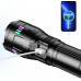 Фонарь ручной NIGHT VISION FLUORESCENCE G01-4PM50-TG, индикация заряда, 4x18650, ЗУ Type-C, zoom, Box