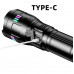 Фонарь ручной NIGHT VISION FLUORESCENCE G01-4PM50-TG, индикация заряда, 4x18650, ЗУ Type-C, zoom, Box