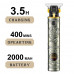 Машинка тример для стрижки волосся та бороди VGR V-097 Silver, Professional, 4 насадки