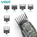 Аккумуляторная машинка для стрижки с дисплеем, 6 насадок, VGR V-665