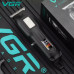 Аккумуляторная машинка для стрижки волос VGR V-918 с LED дисплеем и 4 насадками