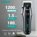 Аккумуляторная машинка для стрижки волос VGR V-969 с LED дисплеем и 4 насадками