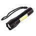 Фонарь ручной W601-XPE(red)+COB(white), Li-Ion аккумулятор, ЗУ microUSB, zoom, Box фонарик аккумуляторный