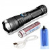 Фонарь ручной Police X71A-HP90, 1x18650/3xAAA, индикация заряда, zoom, ЗУ microUSB, Box
