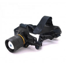 Налобный туристический светодиодный фонарик BL-8076-2-GT100, 2x18650, zoom, ЗУ Type-C, Box