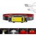 Налобный туристический светодиодный фонарик BL-T124-ХРЕ+COB (White+Red), Motion Sensor, 1x18650, ЗУ Type-C