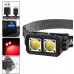 Налобный светодиодный фонарик K372-2COB(white+red), Motion Sensor, Li-Ion, индикация заряда, ЗУ Type-C, Box