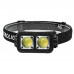 Налобный светодиодный фонарик K372-2COB(white+red), Motion Sensor, Li-Ion, индикация заряда, ЗУ Type-C, Box