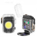 Фонарь ручной MULTIFUNCTIONAL D52-2-COB black с зажигалкой Li-Ion индикация заряда ЗУ Type-C Box