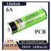 Аккумулятор 18650 LiitoKala Lii-34B PCB NCR18650B 3400mAh 6A Li-Ion выпуклый контакт с платой защиты