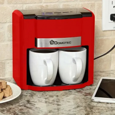 Капельная кофеварка Domotec MS 0705 с двумя фарфоровыми чашками в комплекте