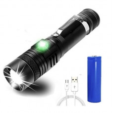 Тактический фонарь ручной аккумуляторный BAILONG BL-518-T6 аккумуляторный фонарик с фокусировкой