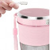 Портативный USB блендер-шейкер для смузи и коктейлей 350 мл DSP KJ2087 Pink