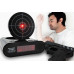 Часы будильник с мишенью и пистолетом Gun Alarm Clock