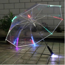 Прозрачный зонт с LED подсветкой