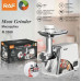 Электрическая мясорубка RAF R 3368 2500 Вт, Электромясорубка для дома с функцией реверса