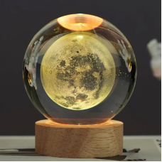 Декоративный 3D ночник хрустальный шар Планета Земля