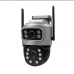 Наружная IP-камера видеонаблюдения V380, 4 Мп, ночное видение, двухобъективный датчик движения