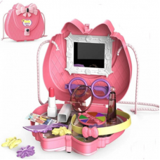 Детский косметический набор сумка для макияжа с зеркалом Kids Pretend Toy Bag