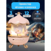 Ночник-проектор карусель зайчиков музыкальный с bluetooth LED подсветкой и сменной проекцией