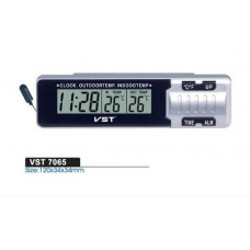 Автомобильные часы с термометром VST-7065