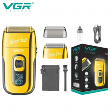 Электробритва шейвер аккумуляторная мужская VGR V-332 с дисплеем USB