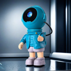 Проектор звездного неба лампа ночник Astronaut Projector Lamp K2301 с сменными картриджами