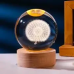 Декоративный 3D ночник хрустальный шар "Одуванчик" с led подсветкой