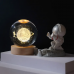 Декоративный 3D ночник хрустальный шар "Нептун" с led подсветкой
