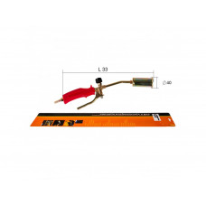 Горелка пропан с клапаном GT 330 mm ( диаметр 3 mm) латунь 1542
