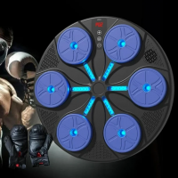 Электронная боксерская мишень на стену с музыкой и подсветкой, тренажер для бокса 6 целей Bluetooth