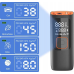Автомобильный аккумуляторный компрессор с ЖК монитором Car Air Pump ATJ-6988 для шин автомобиля и велосипеда