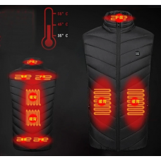 Жилет 2XL с подогревом на 9 зон и USB-питанием от Power Bank