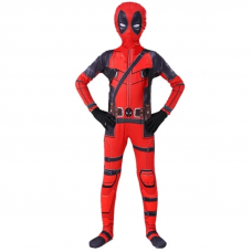 Костюм / Комбинезон + Балаклава + перчатки Дедпул Deadpool детский M