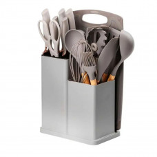 Набор кухонных принадлежностей 19 предметов Серый Kitchen Set
