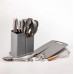 Набор кухонных принадлежностей 19 предметов Серый Kitchen Set