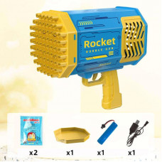 Автоматический Пулемет Bubble Gun Rocket 40 Отверстий Мыльные пузыри пузырь машина MA517