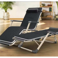 Раскладное кресло кровать с подушкой Чёрный 178х60cm MA568