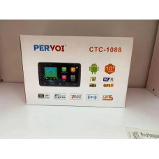 Автомагнитола PERVOI CTC-1088A с Bluetooth, 10 дюймов 1DIN Android 2+32Gb carplay
