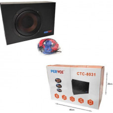Активный ультратонкий сабвуфер PERVOI CTC-8031 8 дюймов 90 Вт усилитель мощности Автомобильная акустика