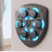Тренажер для бокса с LED подсветкой Боксерская доска музыкальная с шестью мишенями