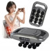 Перкуссионный массажер для мышц Massage Gun RT-608 с 12 головками Ручной вибрационный массажер для тела