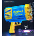 Генератор мыльных пузырей Rocket Bubble Gun 40 отверстий детский пистолет для пузырей на батарейках Генератор мыльных пузырей Rocket Bubble Gun 40 отверстий детский пистолет для пузырей на батарейках