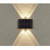 Уличный фасадный садовый LED фонарь на солнечной батарее, декоративное освещение настенный