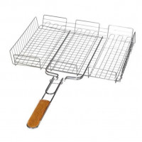 Сетка-гриль для овощей и мяса UNIQUE UN-2202 43x33x7.5 Решетка для гриля, Сетка для барбекю