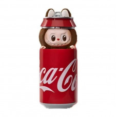 Коллекционная мягкая игрушка-сюрприз Лабубу в банке Coca-Cola