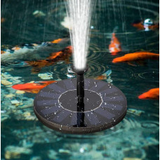 Садовый фонтан - насос Water Pump плавающий на солнечной батарее с разными насадками