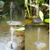 Садовый фонтан - насос Water Pump плавающий на солнечной батарее с разными насадками
